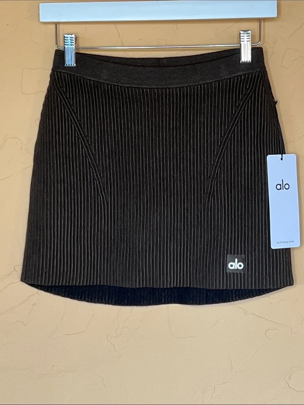 NWT Alo Denim Knit High-Waist Skirt #1 of 2